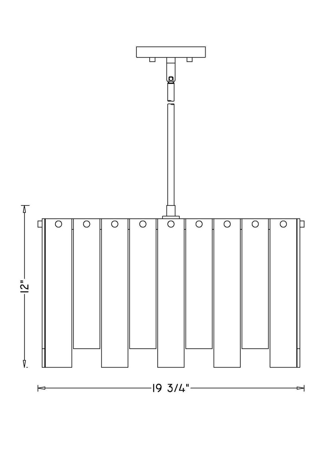 Z-Lite Canada - 345P20-PN - Eight Light Chandelier - Viviana - Polished Nickel