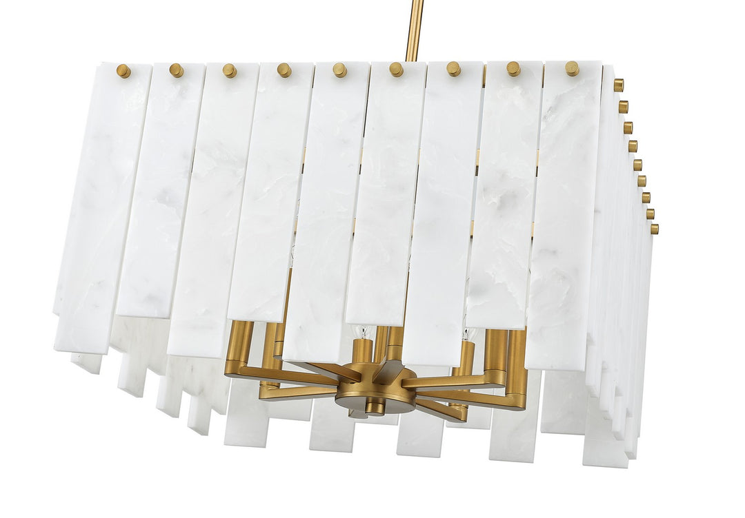 Z-Lite Canada - 345P20-RB - Eight Light Chandelier - Viviana - Rubbed Brass