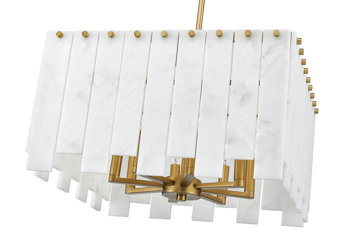Z-Lite Canada - 345P20-RB - Eight Light Chandelier - Viviana - Rubbed Brass