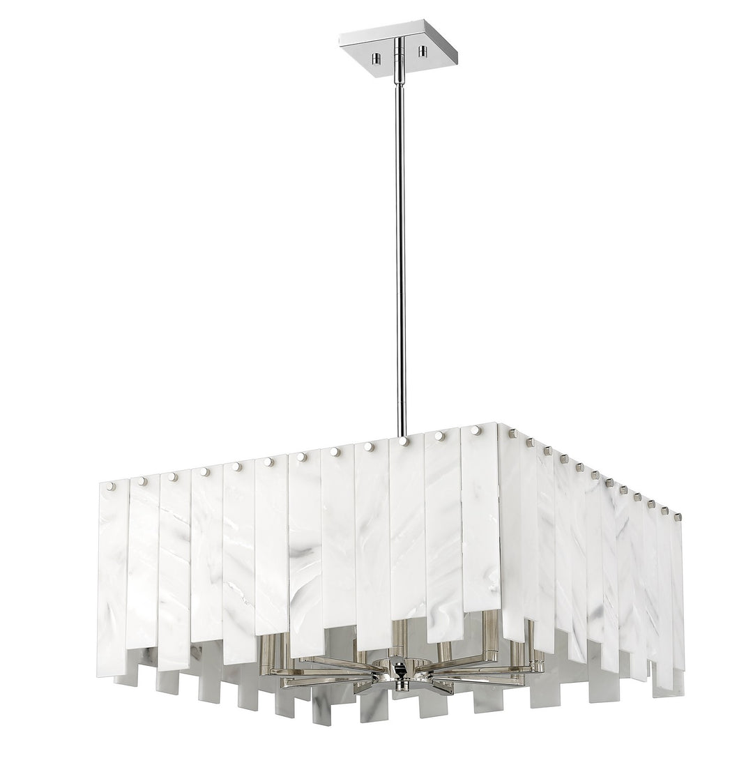 Z-Lite Canada - 345P26-PN - Eight Light Chandelier - Viviana - Polished Nickel