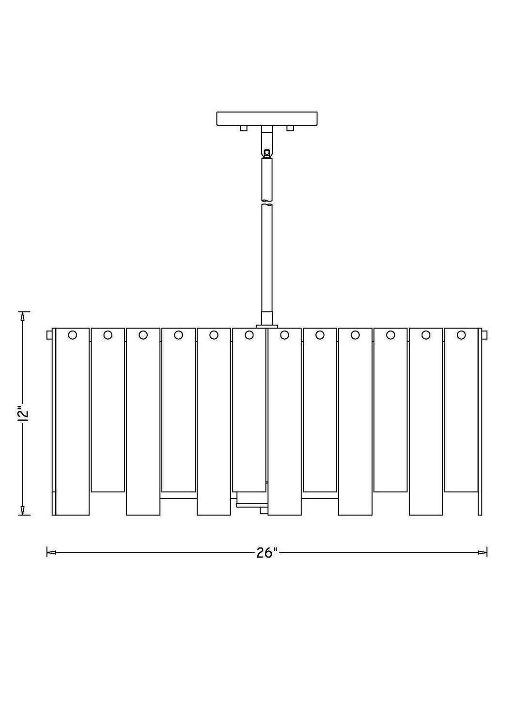 Z-Lite Canada - 345P26-PN - Eight Light Chandelier - Viviana - Polished Nickel