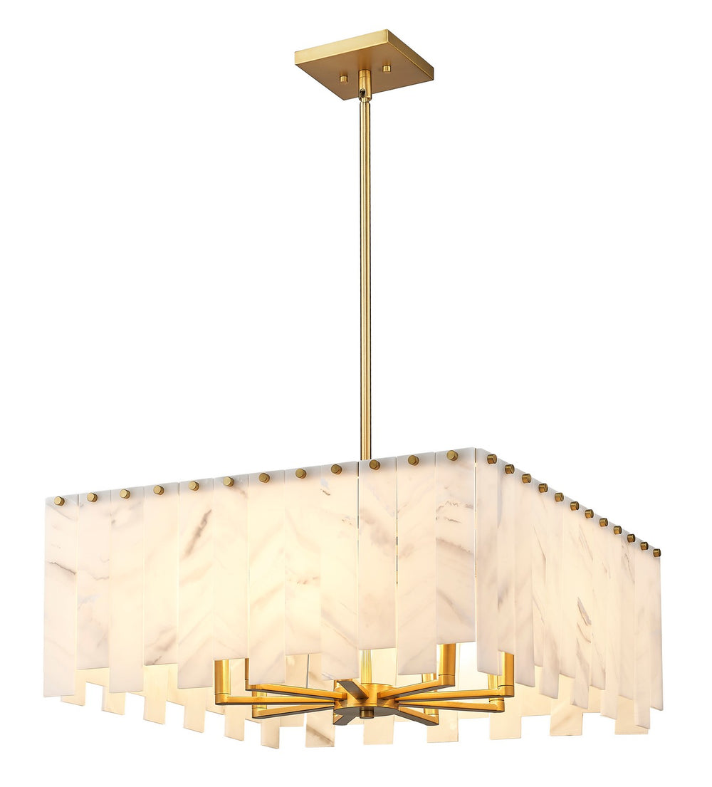 Z-Lite Canada - 345P26-RB - Eight Light Chandelier - Viviana - Rubbed Brass
