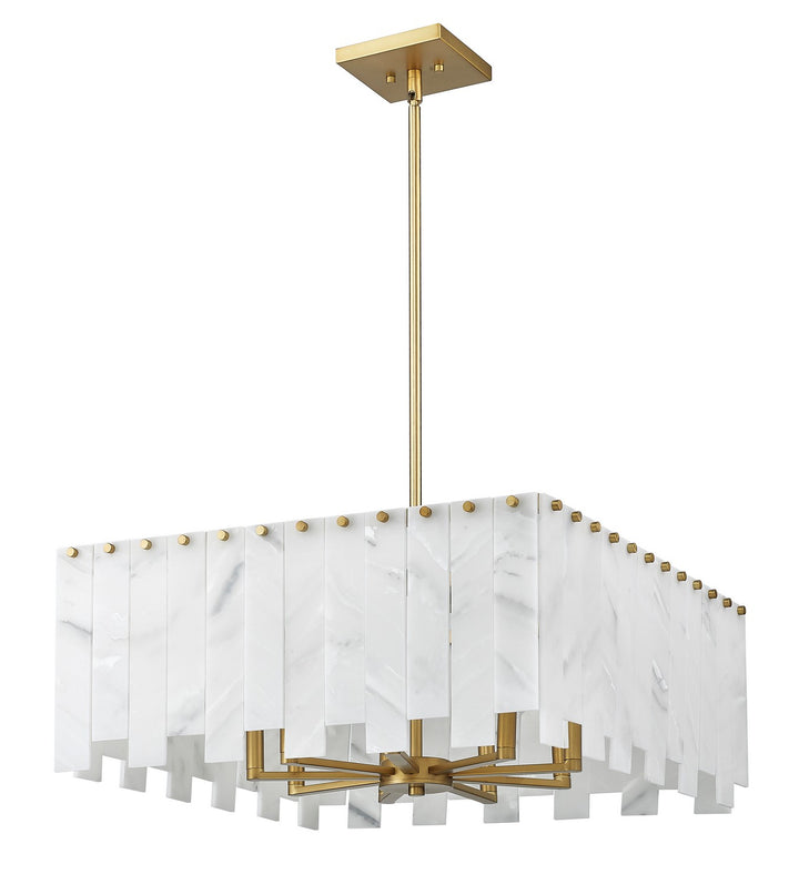 Z-Lite Canada - 345P26-RB - Eight Light Chandelier - Viviana - Rubbed Brass
