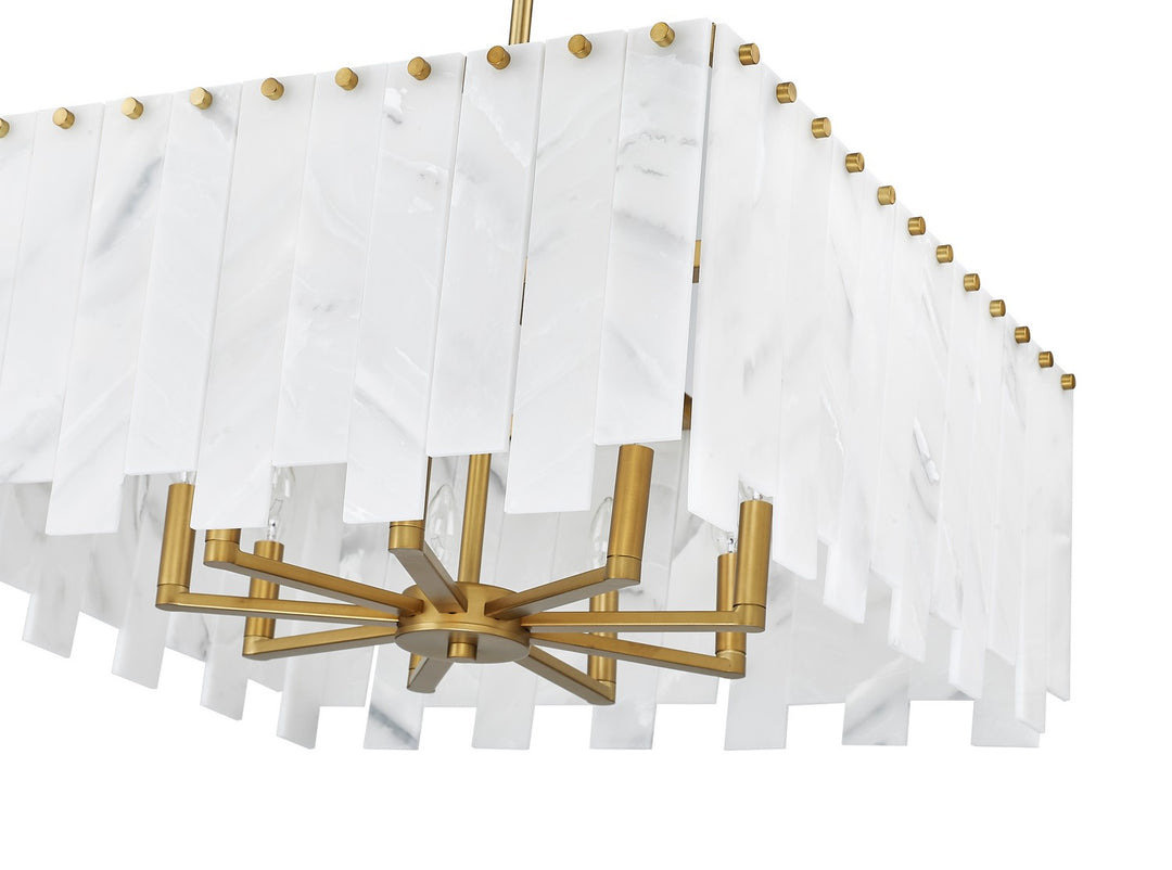 Z-Lite Canada - 345P26-RB - Eight Light Chandelier - Viviana - Rubbed Brass