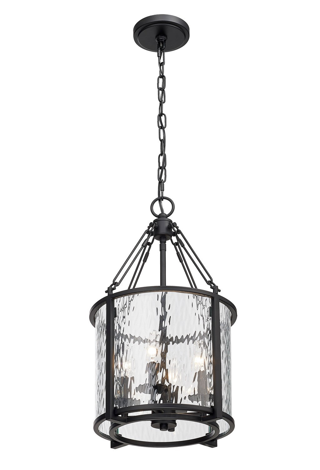 Z-Lite Canada - 346P12-MB - Four Light Pendant - Barrington - Matte Black