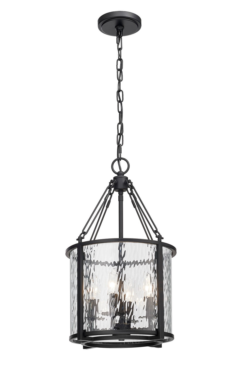 Z-Lite Canada - 346P12-MB - Four Light Pendant - Barrington - Matte Black
