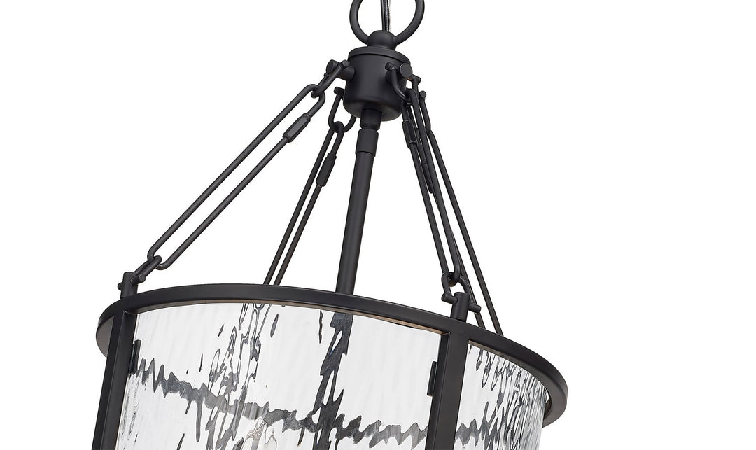 Z-Lite Canada - 346P12-MB - Four Light Pendant - Barrington - Matte Black