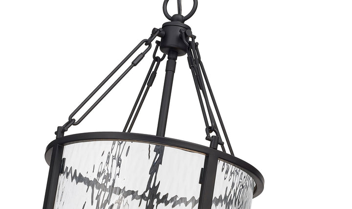 Z-Lite Canada - 346P12-MB - Four Light Pendant - Barrington - Matte Black