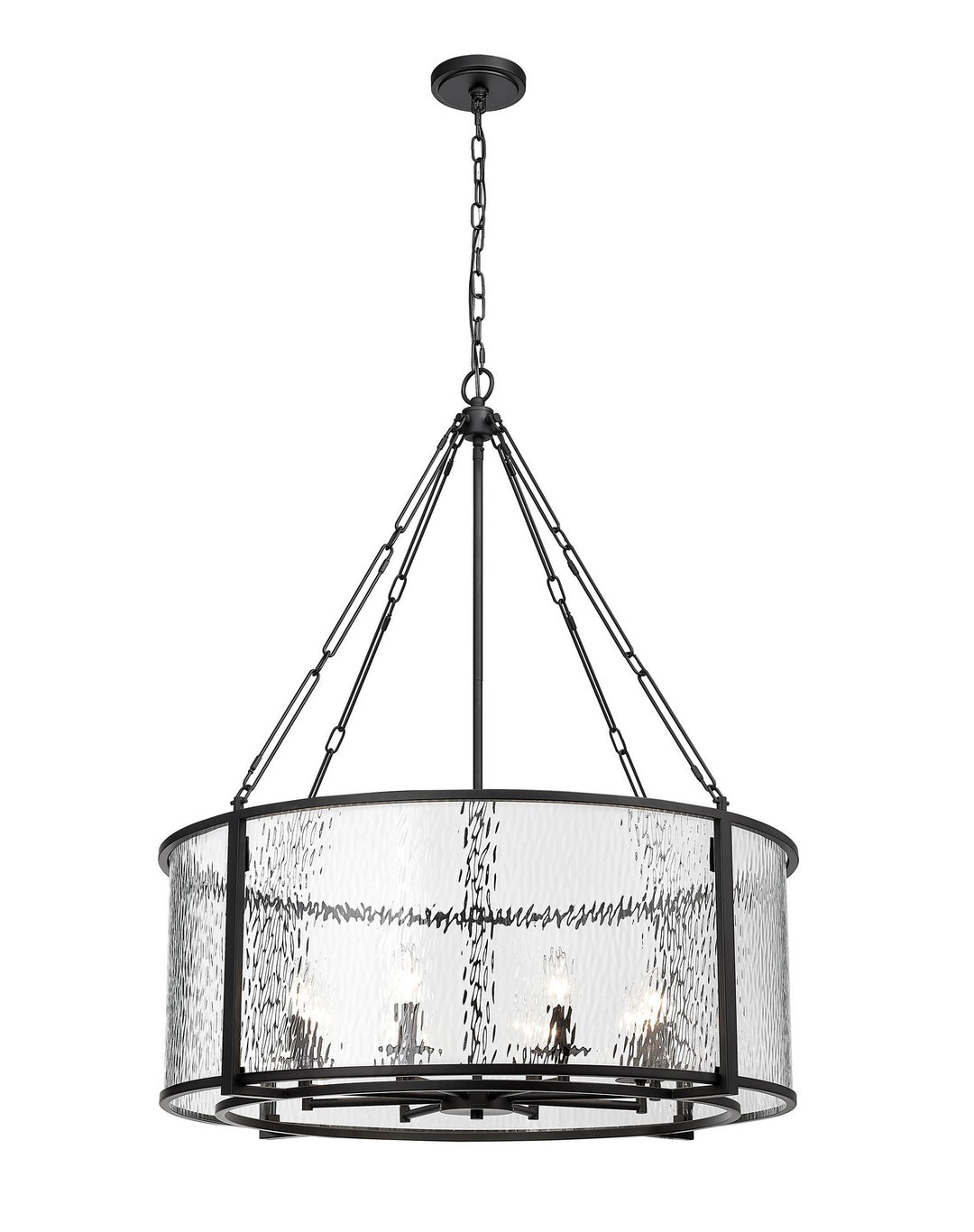 Z-Lite Canada - 346P32-MB - Eight Light Chandelier - Barrington - Matte Black