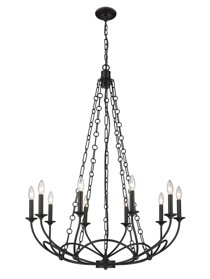 Z-Lite Canada - 3500-10MB - Ten Light Chandelier - Arabella - Matte Black