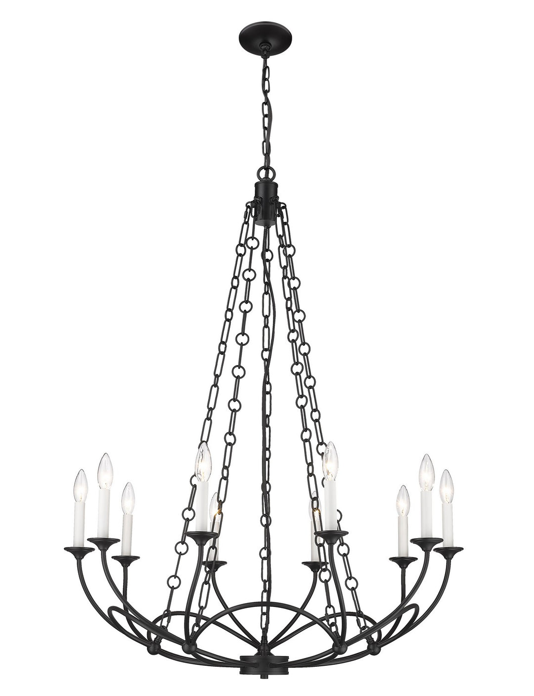 Z-Lite Canada - 3500-10MB - Ten Light Chandelier - Arabella - Matte Black