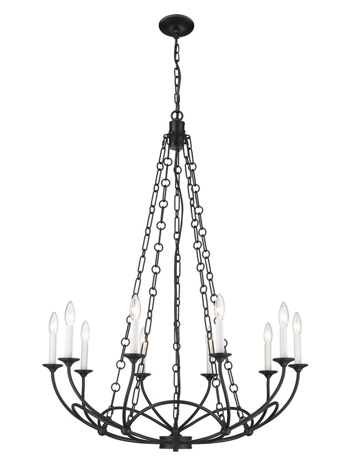 Z-Lite Canada - 3500-10MB - Ten Light Chandelier - Arabella - Matte Black