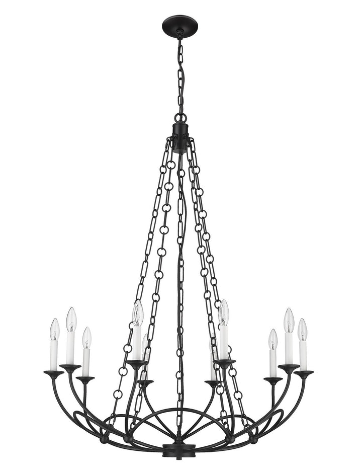 Z-Lite Canada - 3500-10MB - Ten Light Chandelier - Arabella - Matte Black