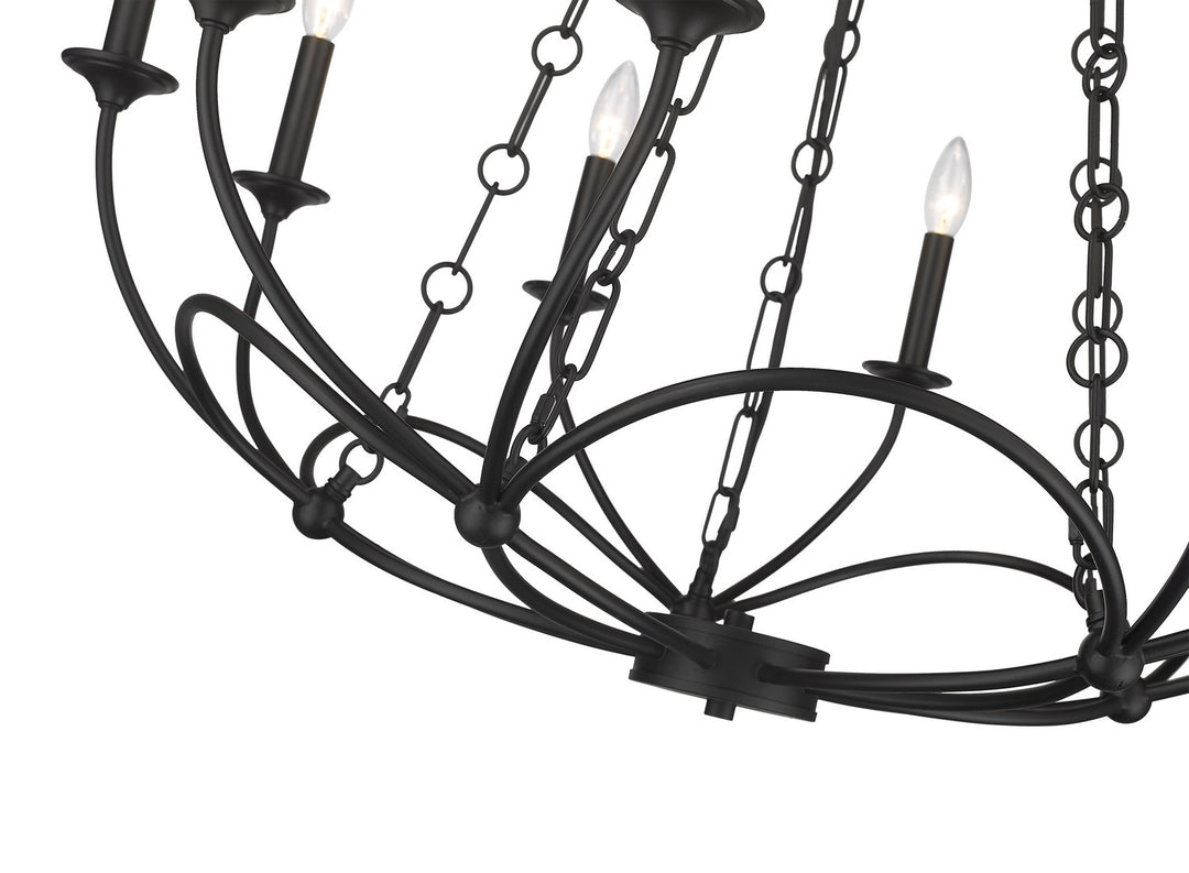 Z-Lite Canada - 3500-10MB - Ten Light Chandelier - Arabella - Matte Black