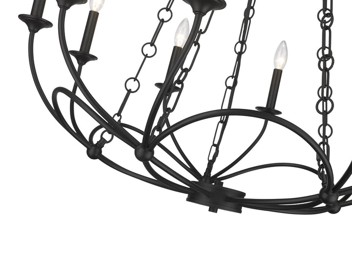 Z-Lite Canada - 3500-10MB - Ten Light Chandelier - Arabella - Matte Black