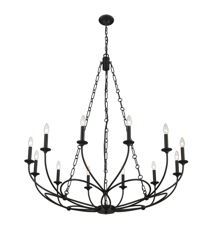 Z-Lite Canada - 3500-12MB - 12 Light Chandelier - Arabella - Matte Black