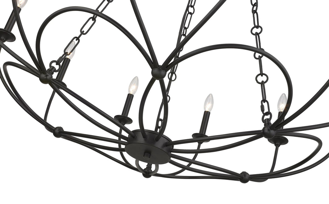 Z-Lite Canada - 3500-12MB - 12 Light Chandelier - Arabella - Matte Black