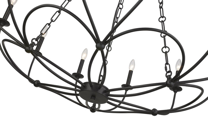 Z-Lite Canada - 3500-12MB - 12 Light Chandelier - Arabella - Matte Black