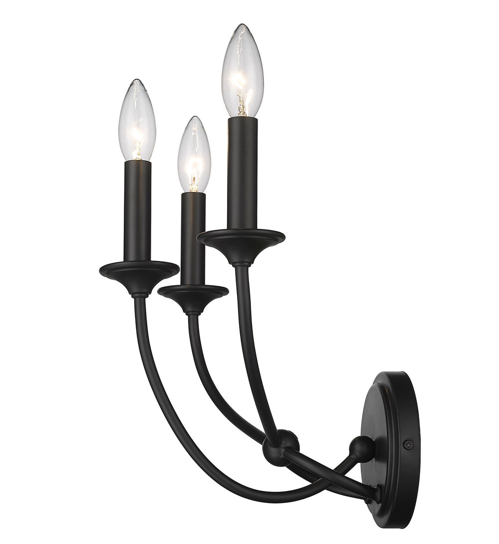 Z-Lite Canada - 3500-3S-MB - Three Light Wall Sconce - Arabella - Matte Black