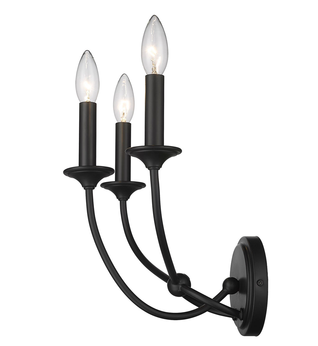 Z-Lite Canada - 3500-3S-MB - Three Light Wall Sconce - Arabella - Matte Black