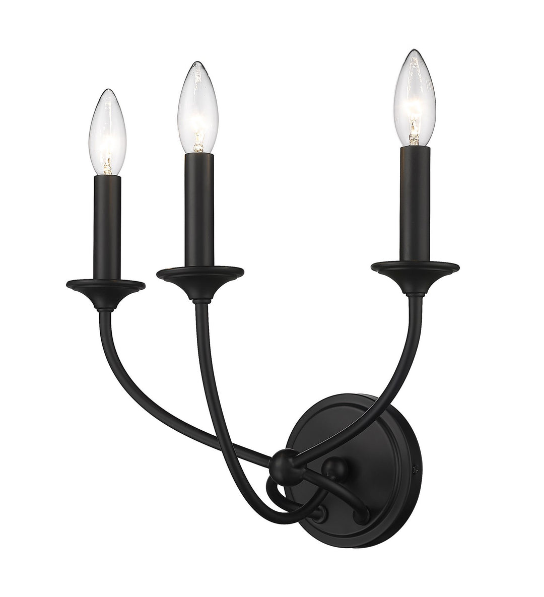 Z-Lite Canada - 3500-3S-MB - Three Light Wall Sconce - Arabella - Matte Black