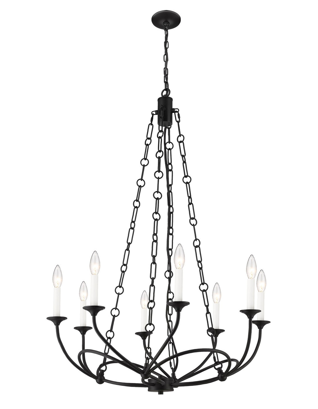 Z-Lite Canada - 3500-8MB - Eight Light Chandelier - Arabella - Matte Black