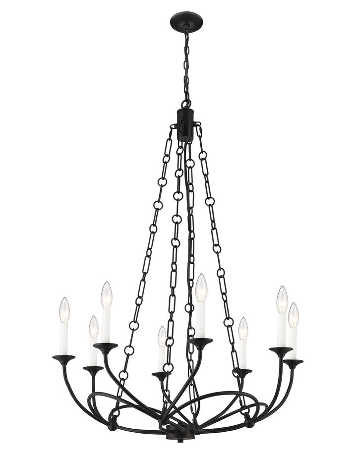 Z-Lite Canada - 3500-8MB - Eight Light Chandelier - Arabella - Matte Black