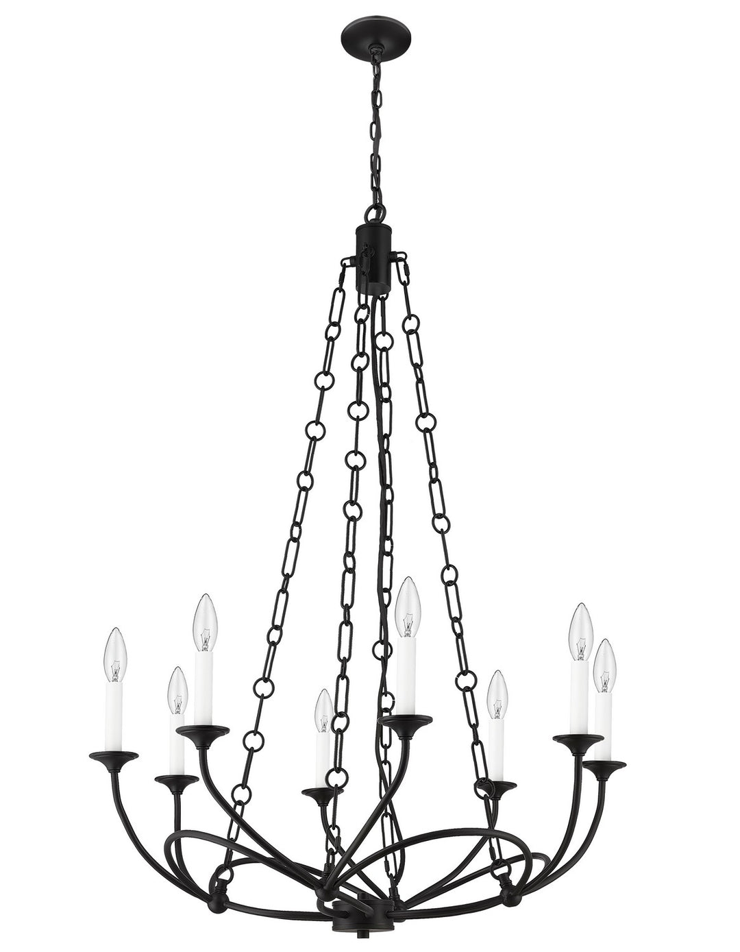 Z-Lite Canada - 3500-8MB - Eight Light Chandelier - Arabella - Matte Black