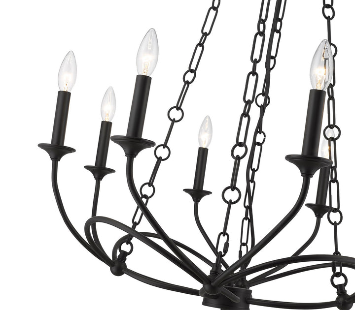Z-Lite Canada - 3500-8MB - Eight Light Chandelier - Arabella - Matte Black