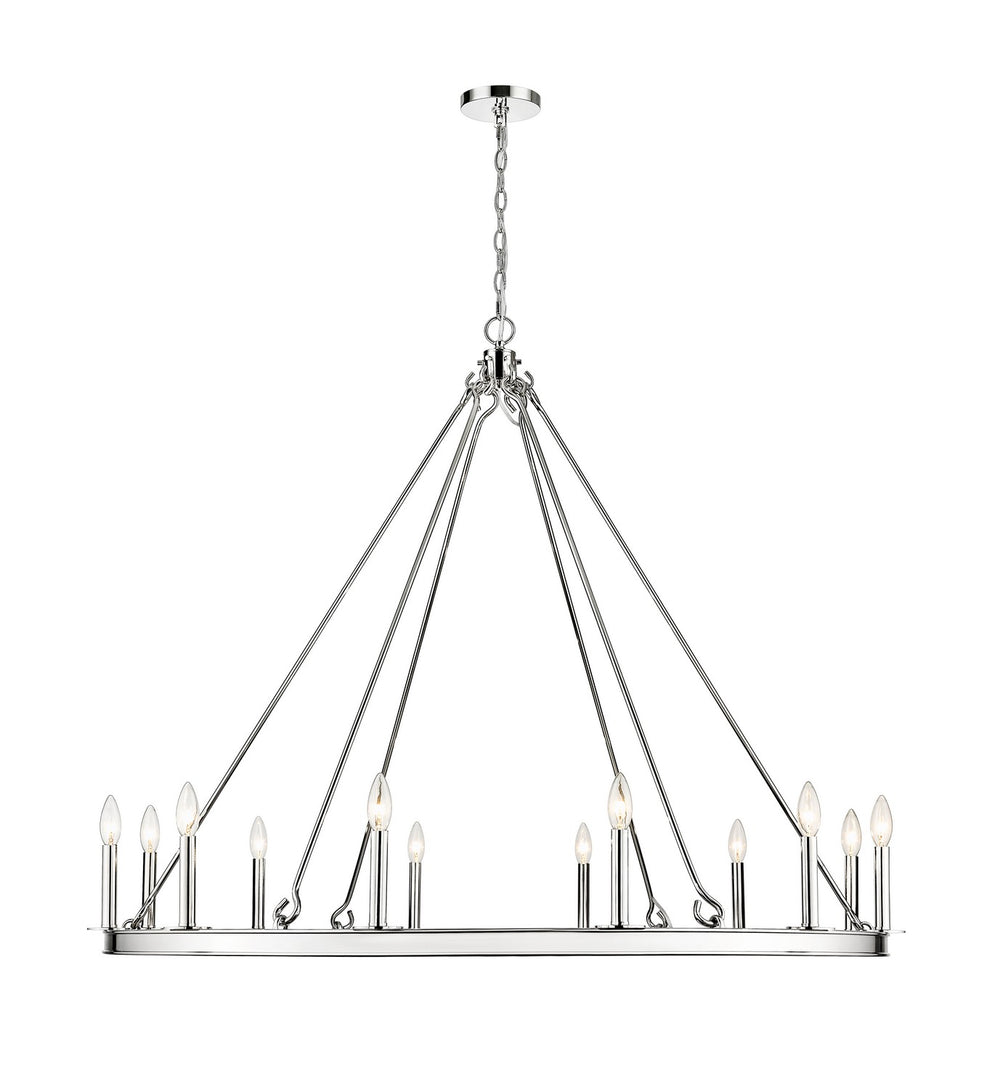 Z-Lite Canada - 482R-12PN - 12 Light Chandelier - Barclay - Polished Nickel