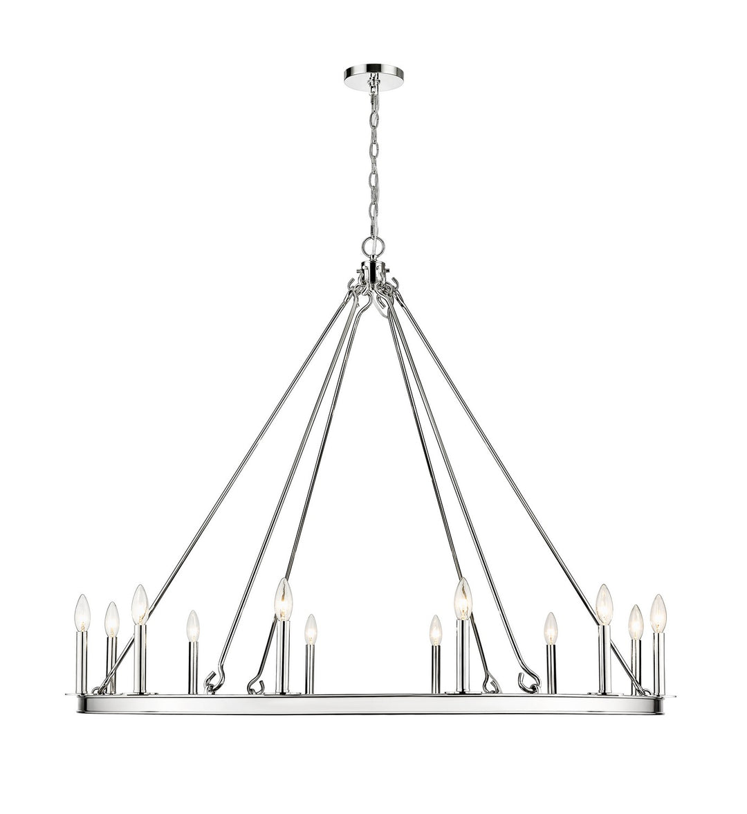 Z-Lite Canada - 482R-12PN - 12 Light Chandelier - Barclay - Polished Nickel