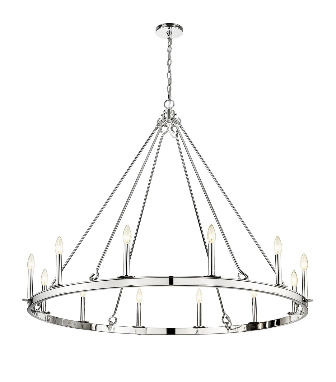 Z-Lite Canada - 482R-12PN - 12 Light Chandelier - Barclay - Polished Nickel