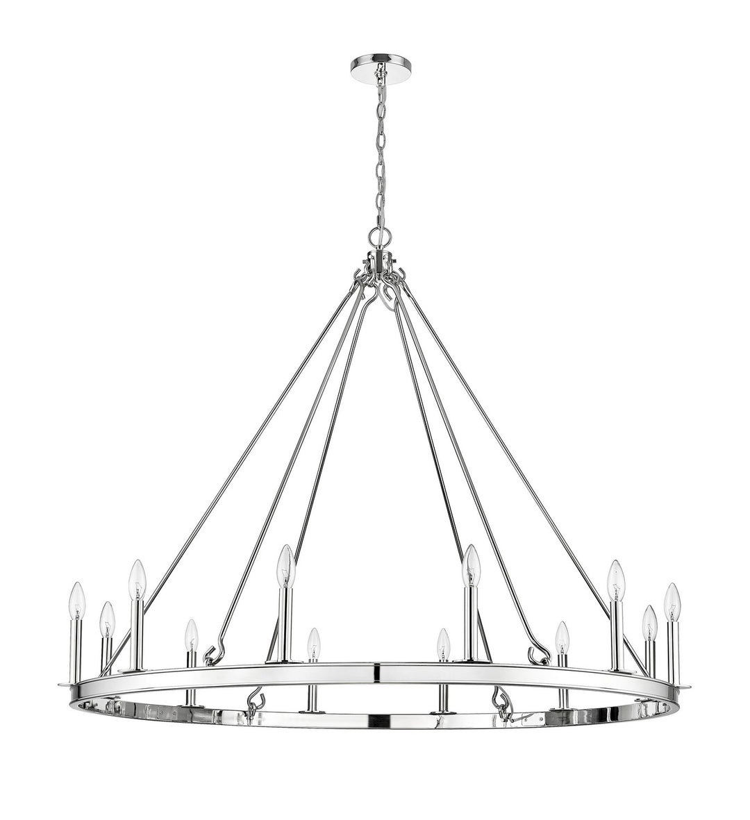 Z-Lite Canada - 482R-12PN - 12 Light Chandelier - Barclay - Polished Nickel