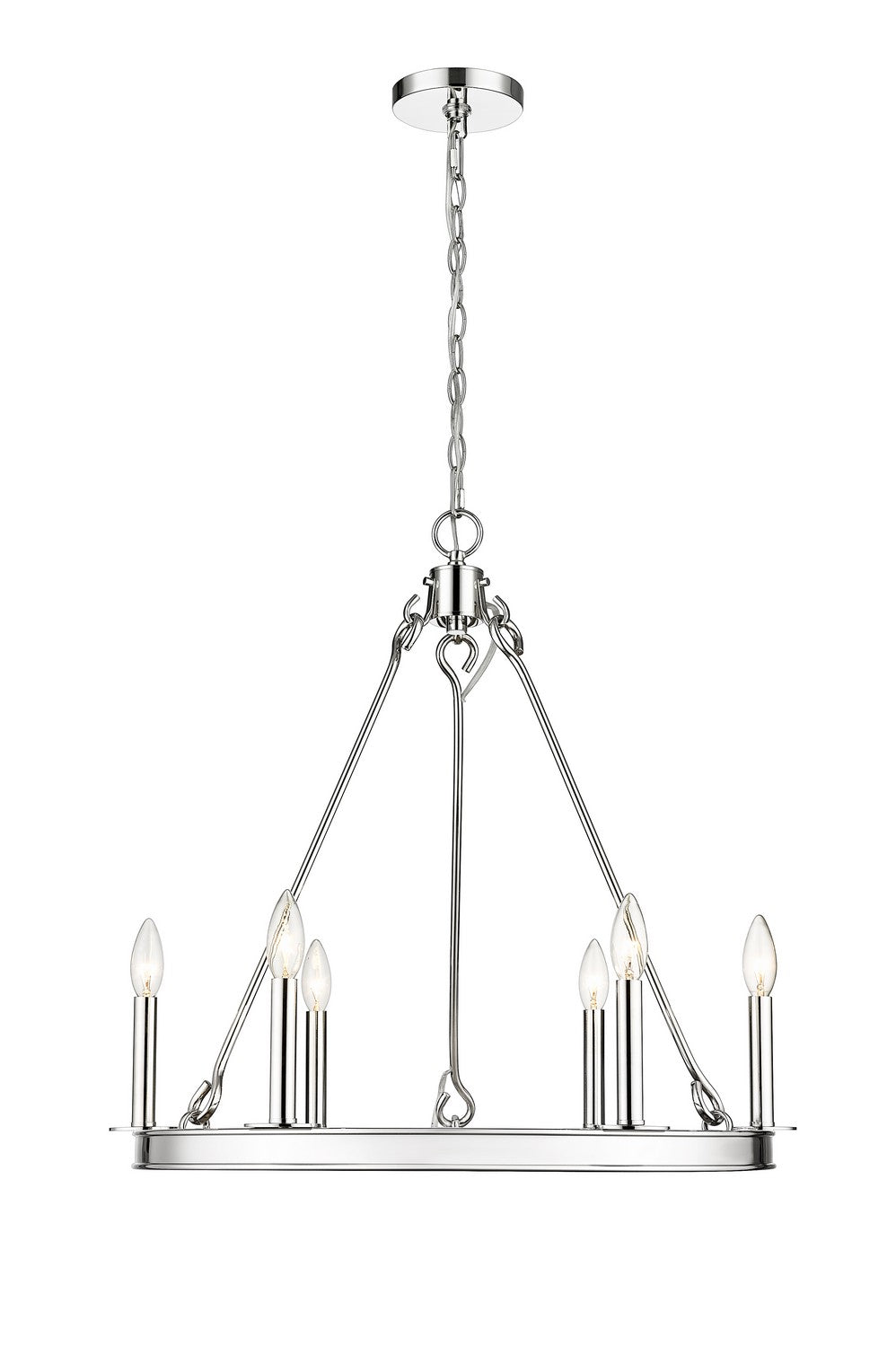 Z-Lite Canada - 482R-6PN - Six Light Chandelier - Barclay - Polished Nickel