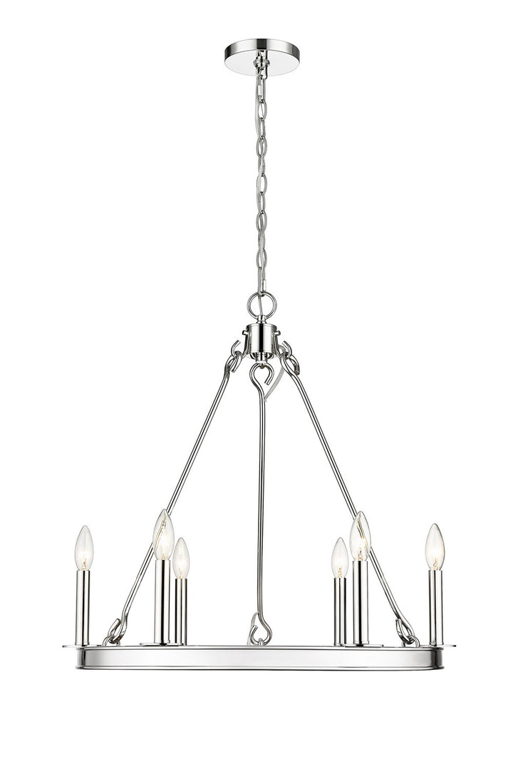 Z-Lite Canada - 482R-6PN - Six Light Chandelier - Barclay - Polished Nickel