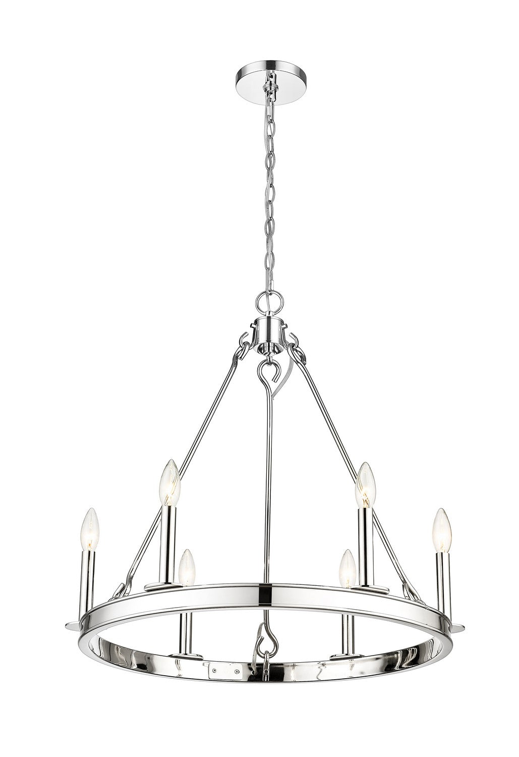 Z-Lite Canada - 482R-6PN - Six Light Chandelier - Barclay - Polished Nickel