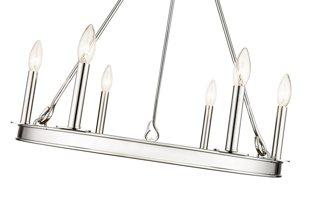 Z-Lite Canada - 482R-6PN - Six Light Chandelier - Barclay - Polished Nickel