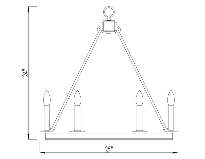Z-Lite Canada - 482R-6PN - Six Light Chandelier - Barclay - Polished Nickel