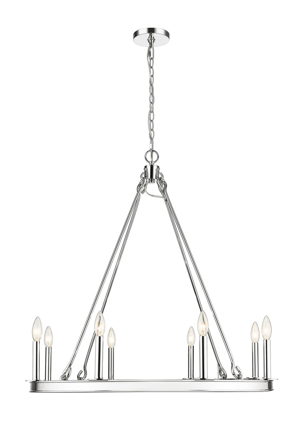 Z-Lite Canada - 482R-8PN - Eight Light Chandelier - Barclay - Polished Nickel