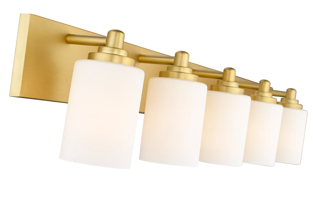 Z-Lite Canada - 485-5V-BG - Five Light Vanity - Soledad - Brushed Gold