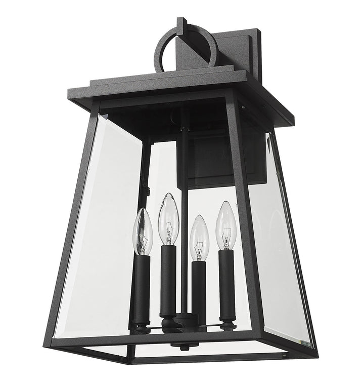 Z-Lite Canada - 521B-BK - Four Light Outdoor Wall Light - Broughton - Black
