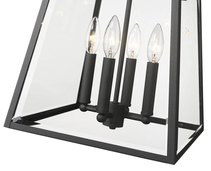 Z-Lite Canada - 521B-BK - Four Light Outdoor Wall Light - Broughton - Black