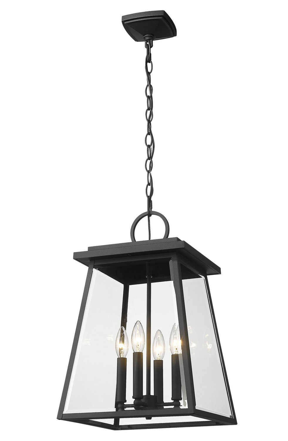 Z-Lite Canada - 521CHB-BK - Four Light Outdoor Chain Mount Ceiling Fixture - Broughton - Black