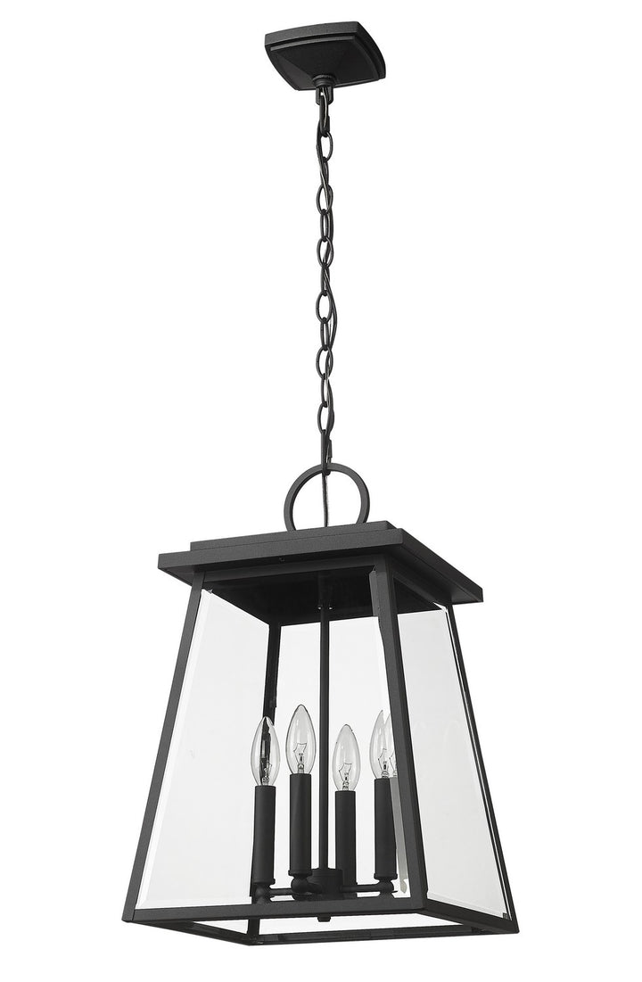 Z-Lite Canada - 521CHB-BK - Four Light Outdoor Chain Mount Ceiling Fixture - Broughton - Black