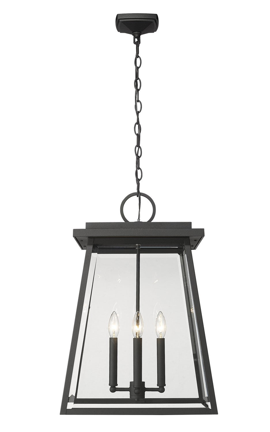Z-Lite Canada - 521CHXL-BK - Four Light Outdoor Chain Mount Ceiling Fixture - Broughton - Black