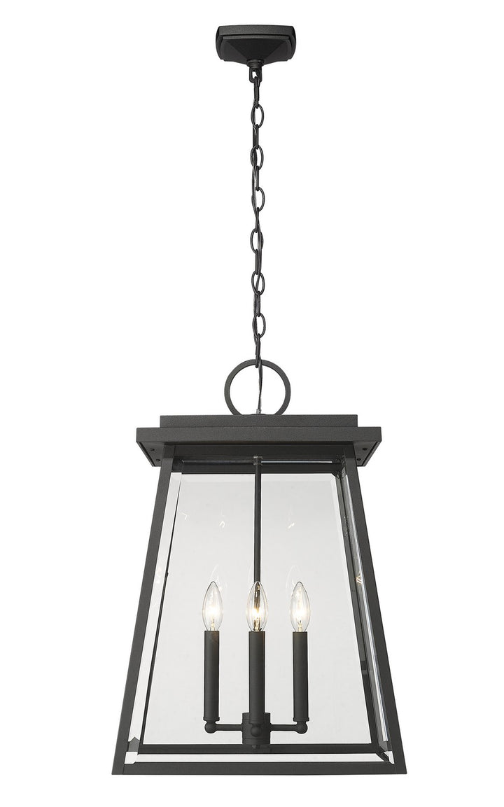 Z-Lite Canada - 521CHXL-BK - Four Light Outdoor Chain Mount Ceiling Fixture - Broughton - Black