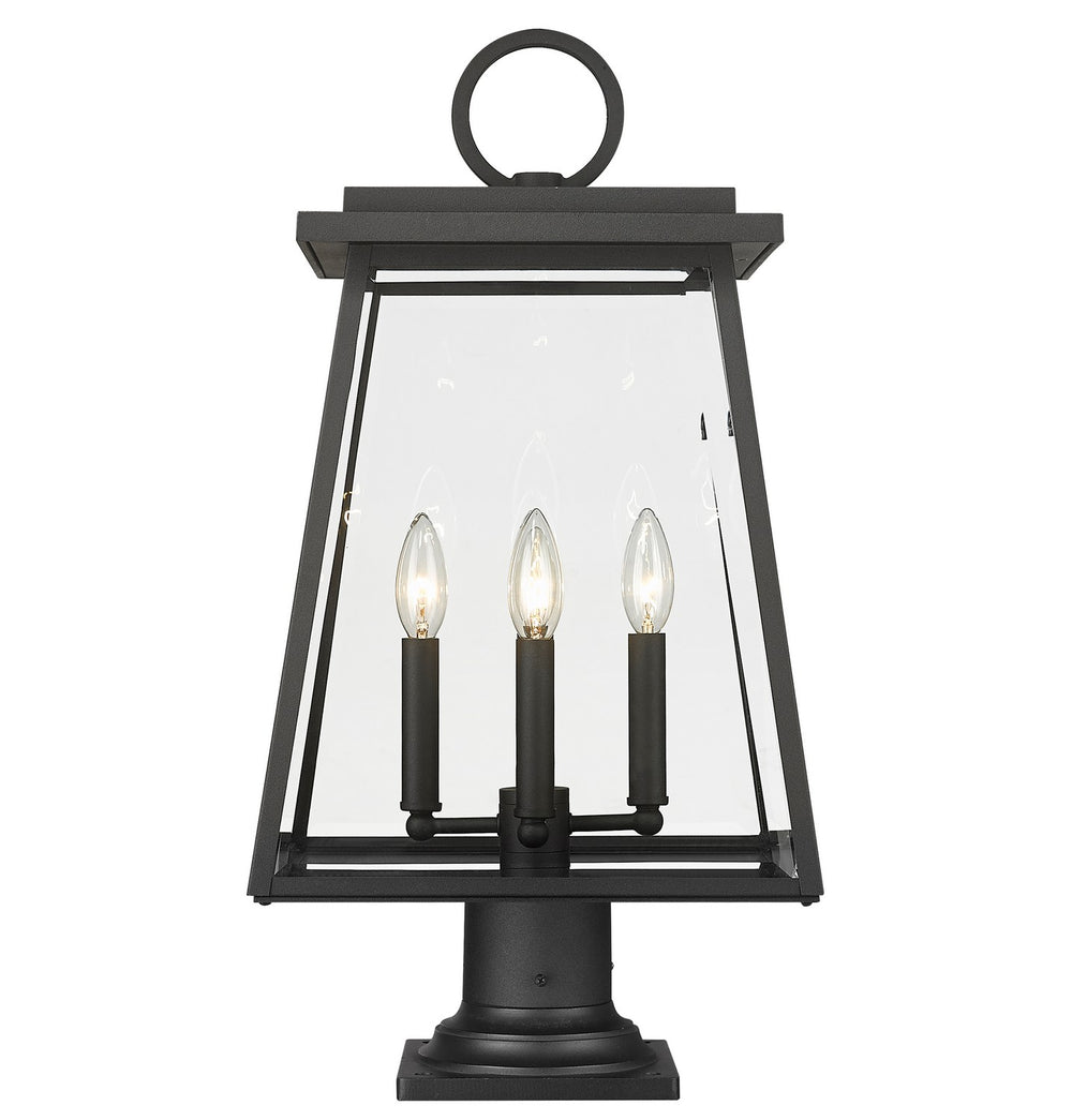 Z-Lite Canada - 521PHBR-533PM-BK - Four Light Outdoor Pier Mounted Fixture - Broughton - Black