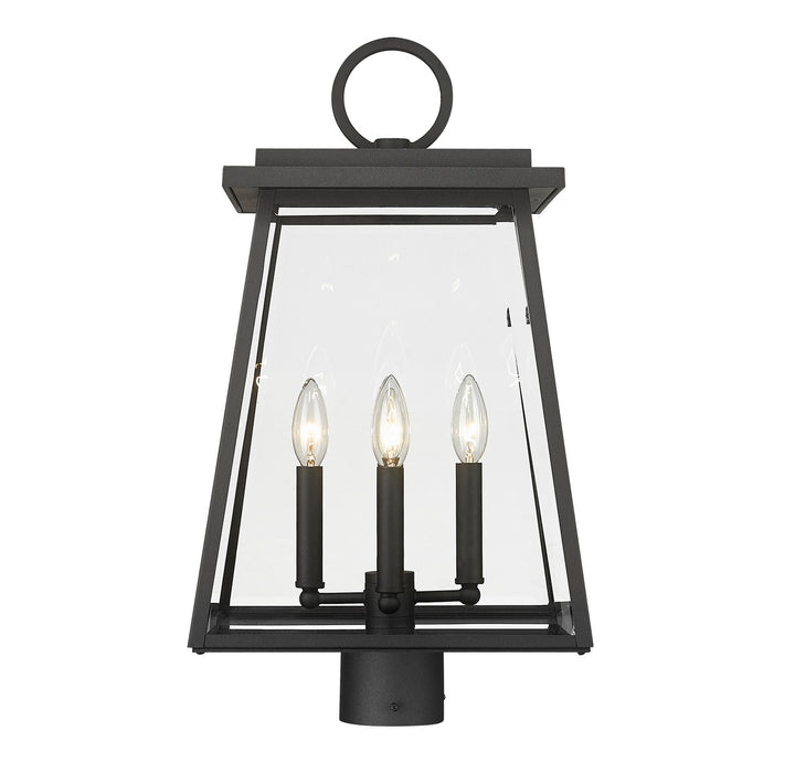 Z-Lite Canada - 521PHBR-BK - Four Light Outdoor Post Mount Fixture - Broughton - Black