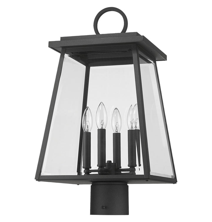 Z-Lite Canada - 521PHBR-BK - Four Light Outdoor Post Mount Fixture - Broughton - Black