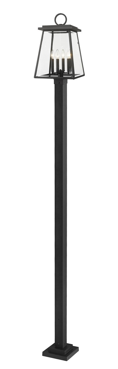 Z-Lite Canada - 521PHBS-536P-BK - Four Light Outdoor Post Mounted Fixture - Broughton - Black